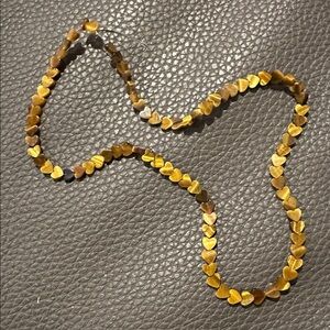 Vintage Tiger’s Eye Heart Stones